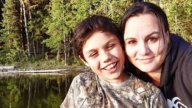 Krystal McKay with her son Corbin Krystal McKay with her son Corbin