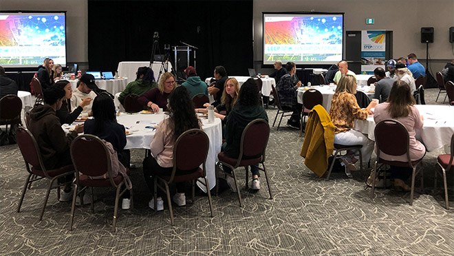 Attendees at a Natural Resources Canada (NRCAN) Local Energy Efficiency Partnerships (LEEP) forum