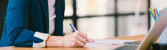 person signing documents