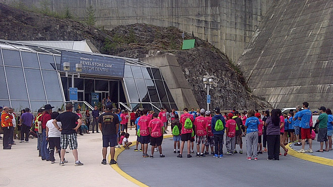 Youth Unity Run at Revelstoke Dam Youth Unity Run at Revelstoke Dam