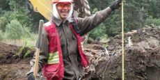 Tahltan Community Member helping with Northwest Transmission Line project