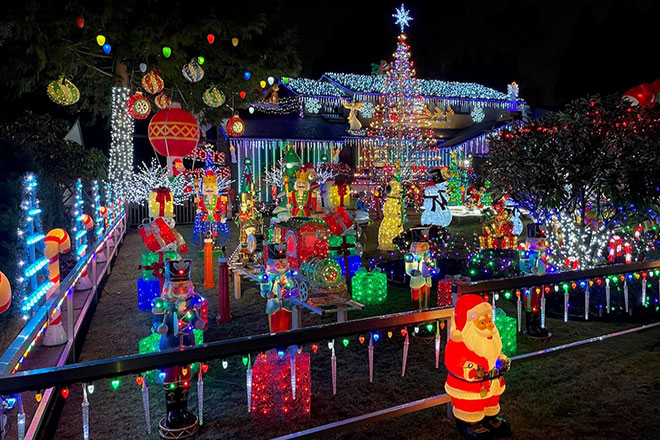 A Burnaby holiday light display created by BC Hydro electrical power equipment technologist Joel DuPlessis