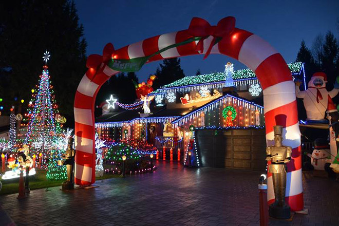 A Burnaby holiday light display created by BC Hydro electrical power equipment technologist Joel DuPlessis