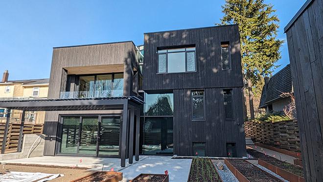 Rear view of Vancouver's Lotus House