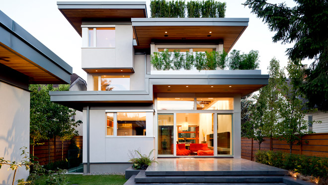 Image of a modern home exterior Image of a modern home exterior