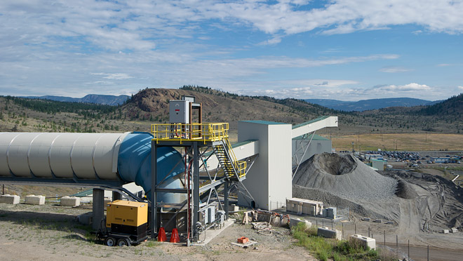 New Gold's New Afton mine near Kamloops started production in 2012.