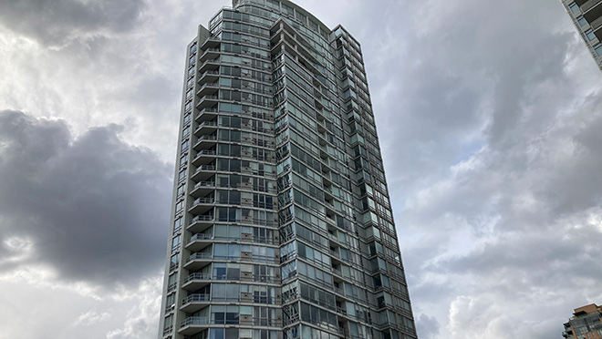 The Peninsula condo tower in Vancouver's Yaletown neighbourhood