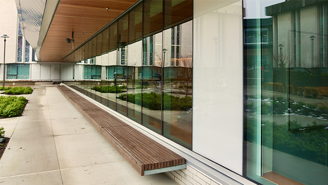 Life sciences building windows