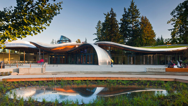 Image of the visitor centre at Vandusen Garden, Vancouver Image of the visitor centre at Vandusen Garden, Vancouver