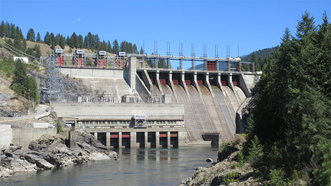Waneta Dam in Trail, B.C. 