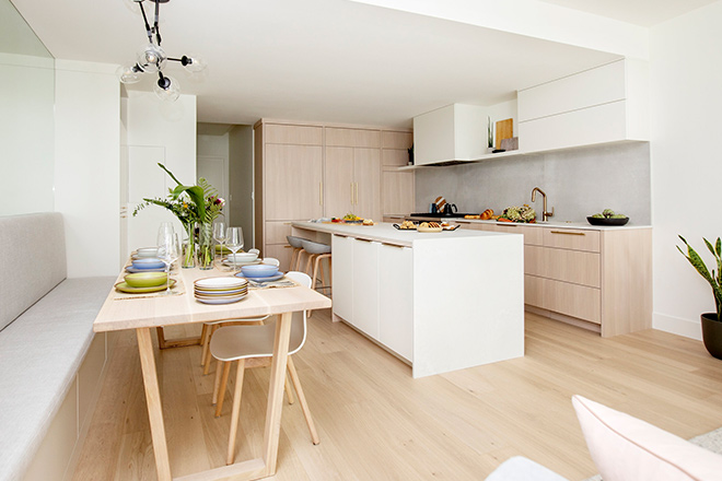 Jamie Banfield designed kitchen in a Vancouver townhome
