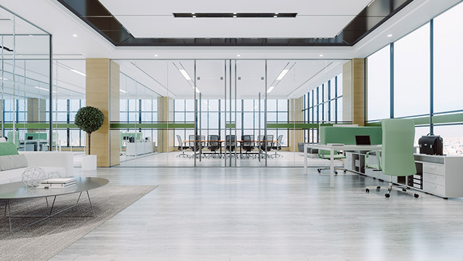 Image of a bright, modern office