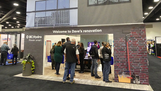 Image of Dave's renovation home show display