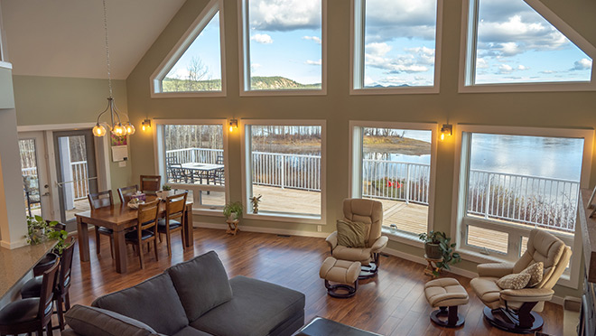 Interior of a Net Zero Ready home in Fort St. James, B.C.