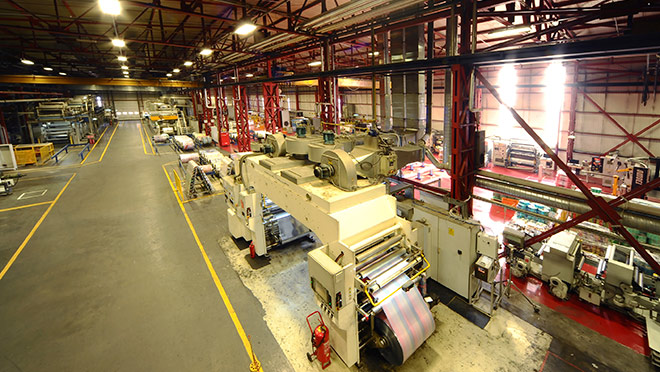 Image of paper plant interior Image of paper plant interior
