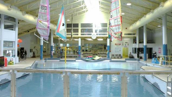 Swimming pool at the Karen Magnussen Community Centre in North Vancouver