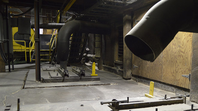Image of Quesnel Plywood's decommissioned blowers Quesnel Plywood's decommissioned blowers