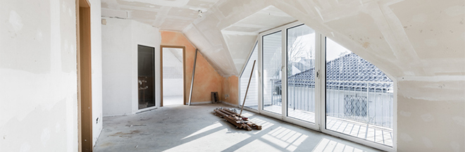 Photo of a room being renovated