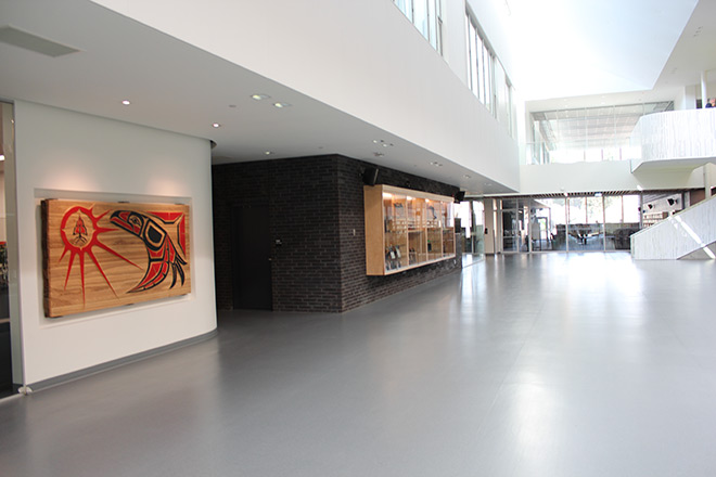 First Nations art at Shas Ti Kelly Road Secondary School, Prince George