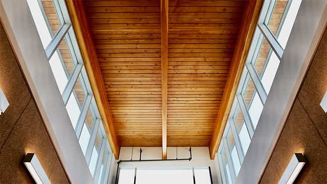 Smiling Creek Elementary School ceiling