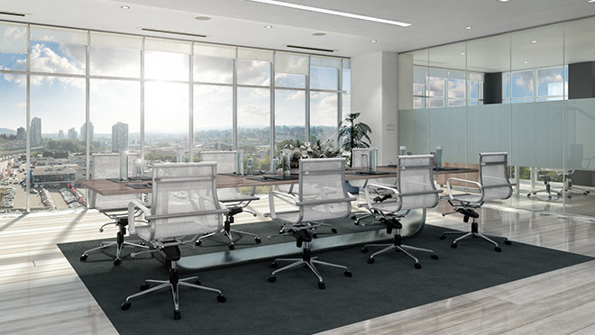 Image of an office space in the Stratus tower Image of an office space in the Stratus tower