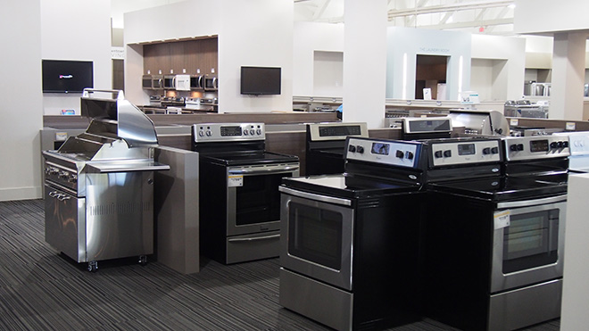Inside Trail Appliances' Vancouver showroom OLYMPUS DIGITAL CAMERA