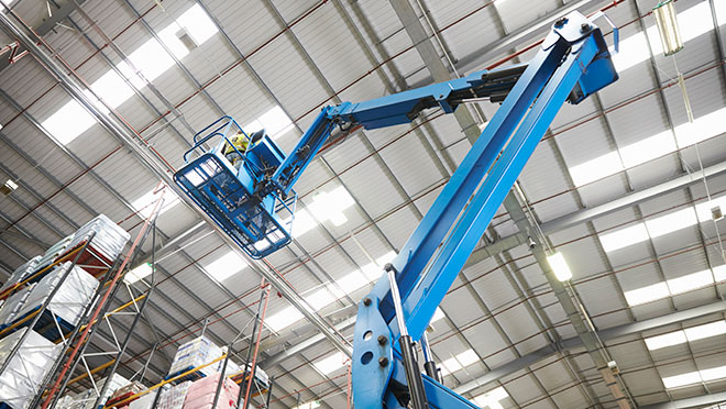 Image of warehouse lighting maintenance Image of warehouse lighting maintenance