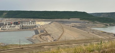 Site C earthfill dam