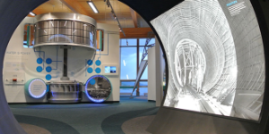 Image of the W.A.C. Bennett Dam visitor centre