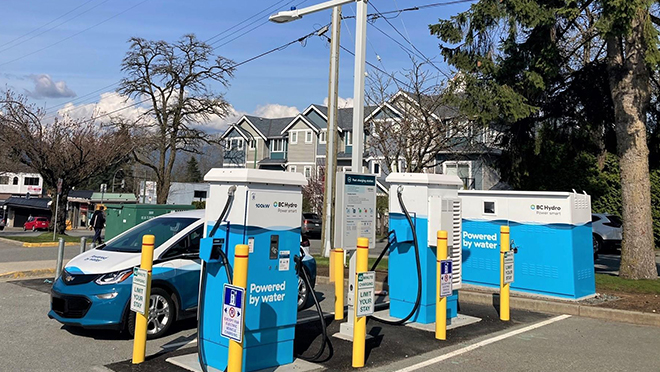 Burnaby, B.C. EV fast charging site