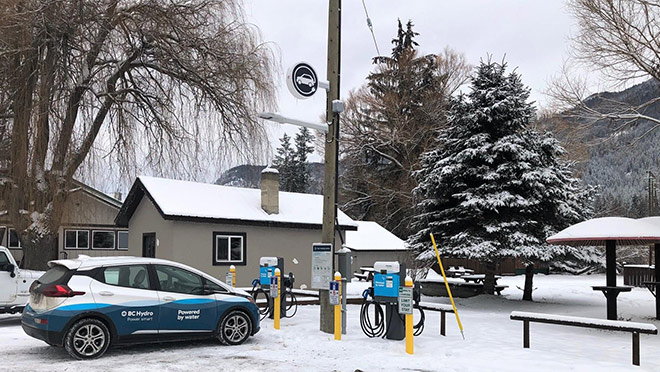 Cherryville, B.C. EV fast charging site Cherryville, B.C. EV fast charging site
