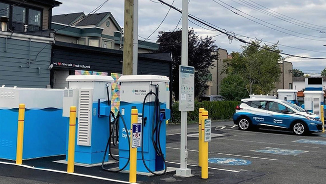 Cloverdale, B.C. EV fast charging site