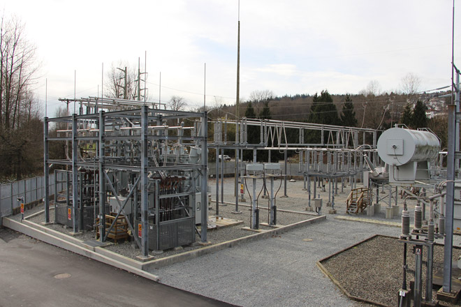 Upgraded como lake substation