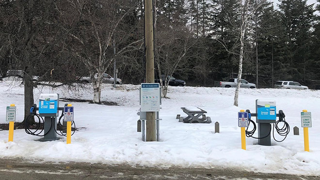 Fauquier, B.C. EV fast charging site