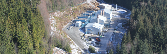 Overhead view of the Eagle Mountain compressor station