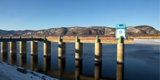 The surrounding landscape of the GM Shrum Generating station