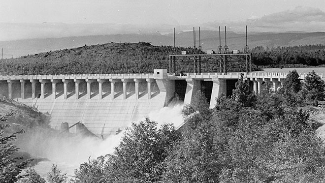 Image of the John Hart dam Image of the John Hart dam