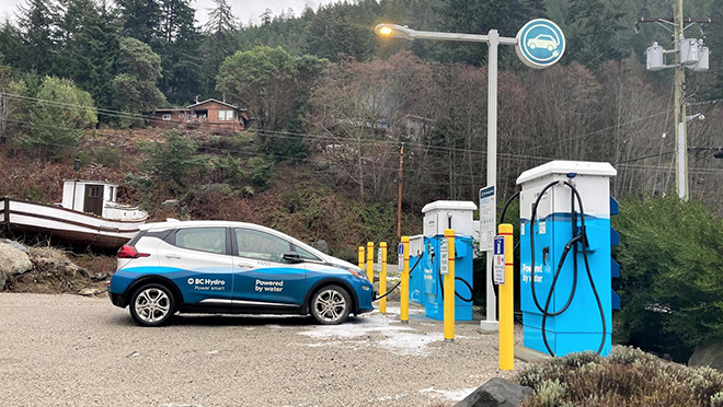 Madeira Park, B.C. EV fast charging site