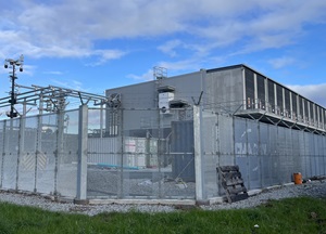 Mainwaring - Gas-insulated switchgear building, from Inverness Street.