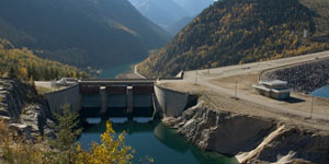 Landscape photo of Mica Dam