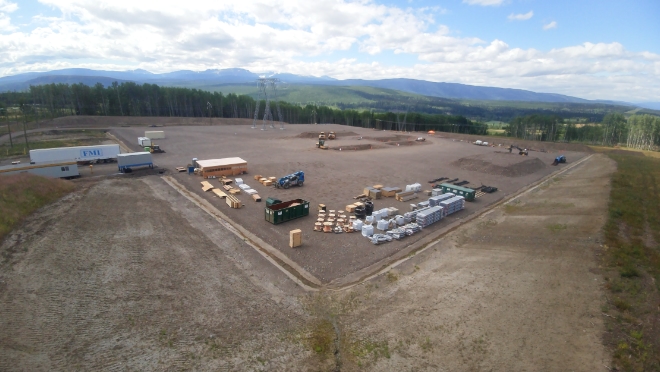 Walcott Capacitor Station Site.