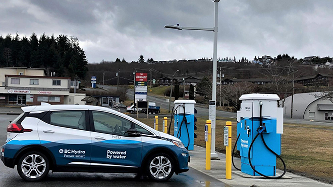 Port McNeill, BC, EV fast charging site