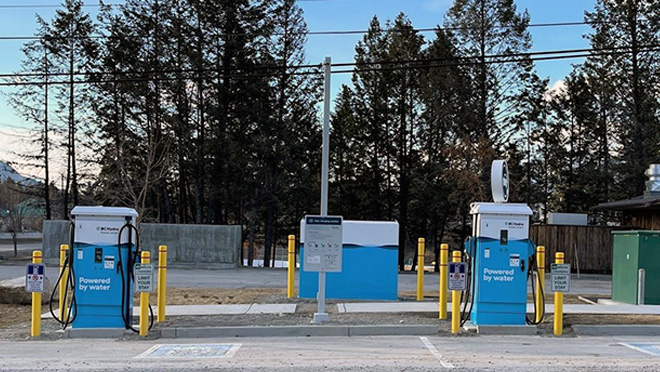 Radium Hot Springs, B.C. EV fast charging site