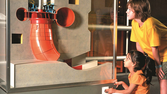 Interactive displays at Revelstoke Dam Interactive displays at Revelstoke Dam