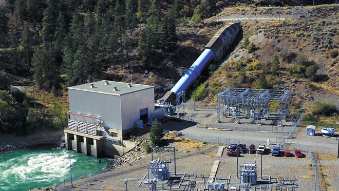 Image of Seton Powerhouse and penstock