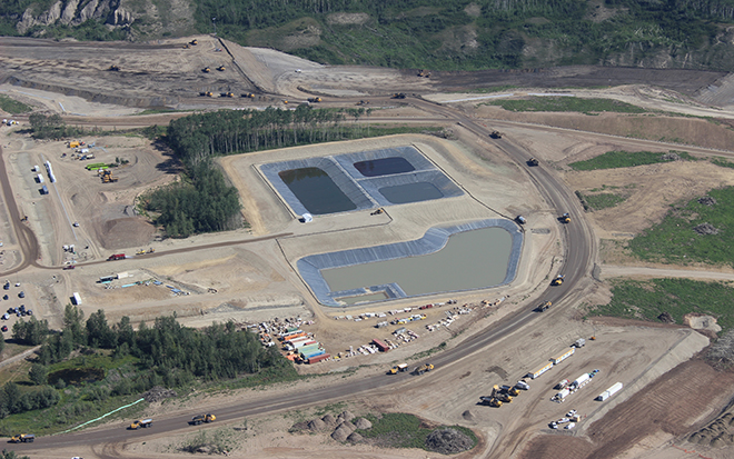 Ariel view of ponds at Site C Ariel view of ponds at Site C