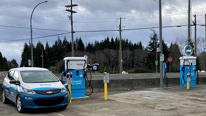 Ucluelet, B.C. EV fast charging site