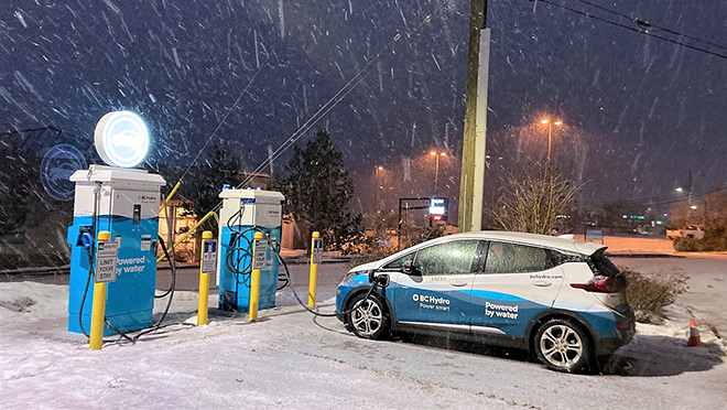 Williams Lake, B.C. EV fast charging site