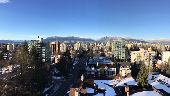 Image of Vancouver view in winter Image of Vancouver view in winter