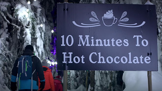 Hot chocolate sign Cypress mountain Hot chocolate sign Cypress mountain